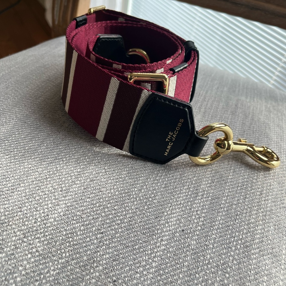 Marc Jacobs Burgundy and Gold Strap